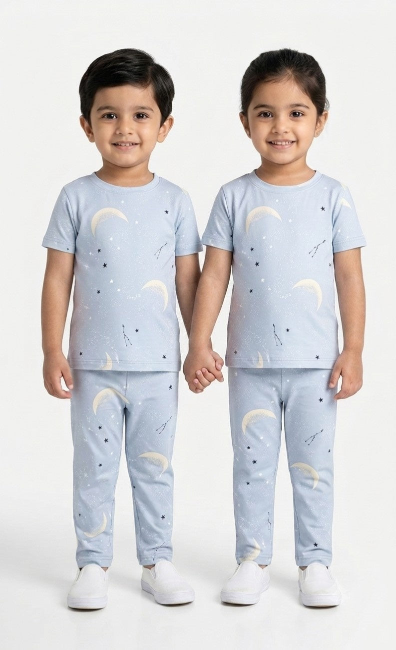 Kids celestial moon&stars 🌙 💫 half sleeve coord set