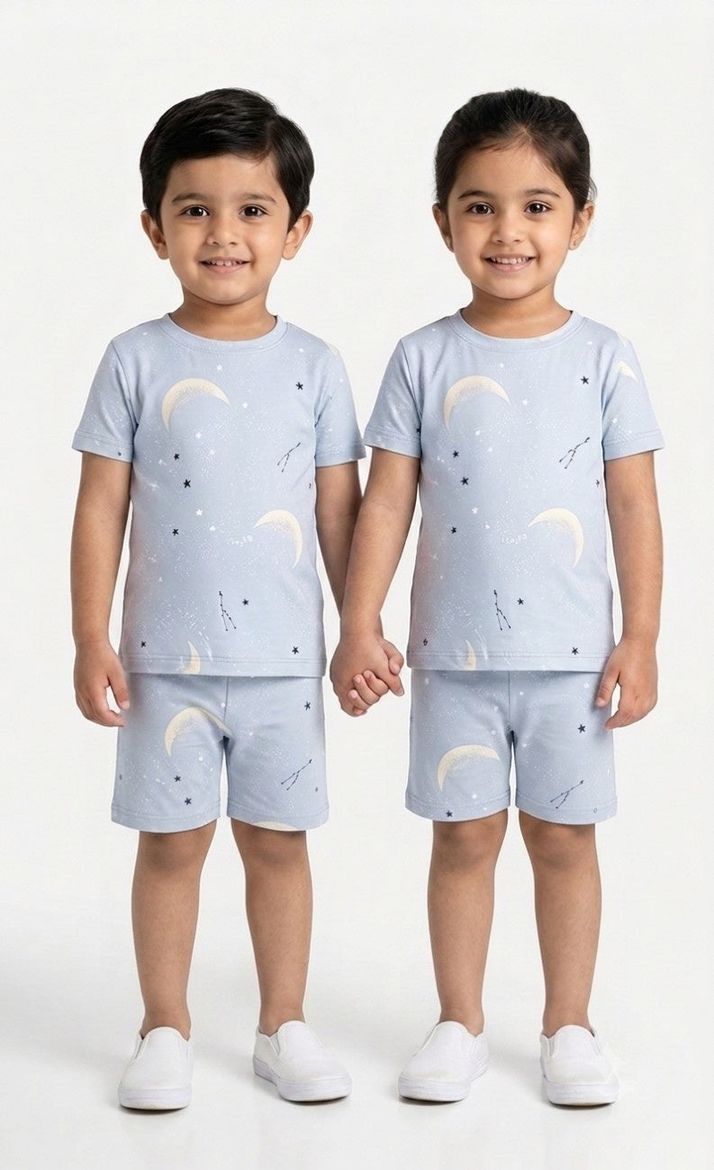 Kids celestial moon&stars 🌙 💫 sleeve short set