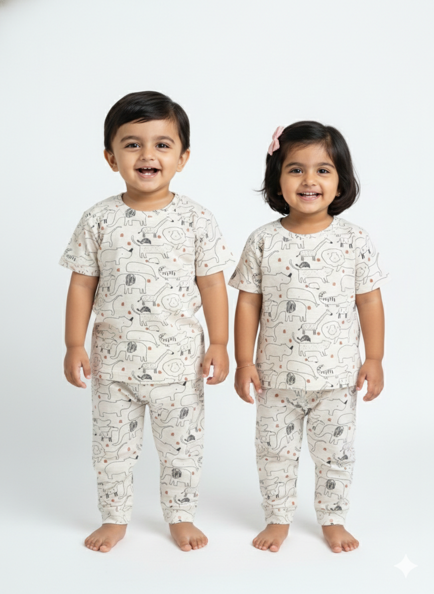 UNISEX ALL OVER_ANIMAL Print Co-Ord set