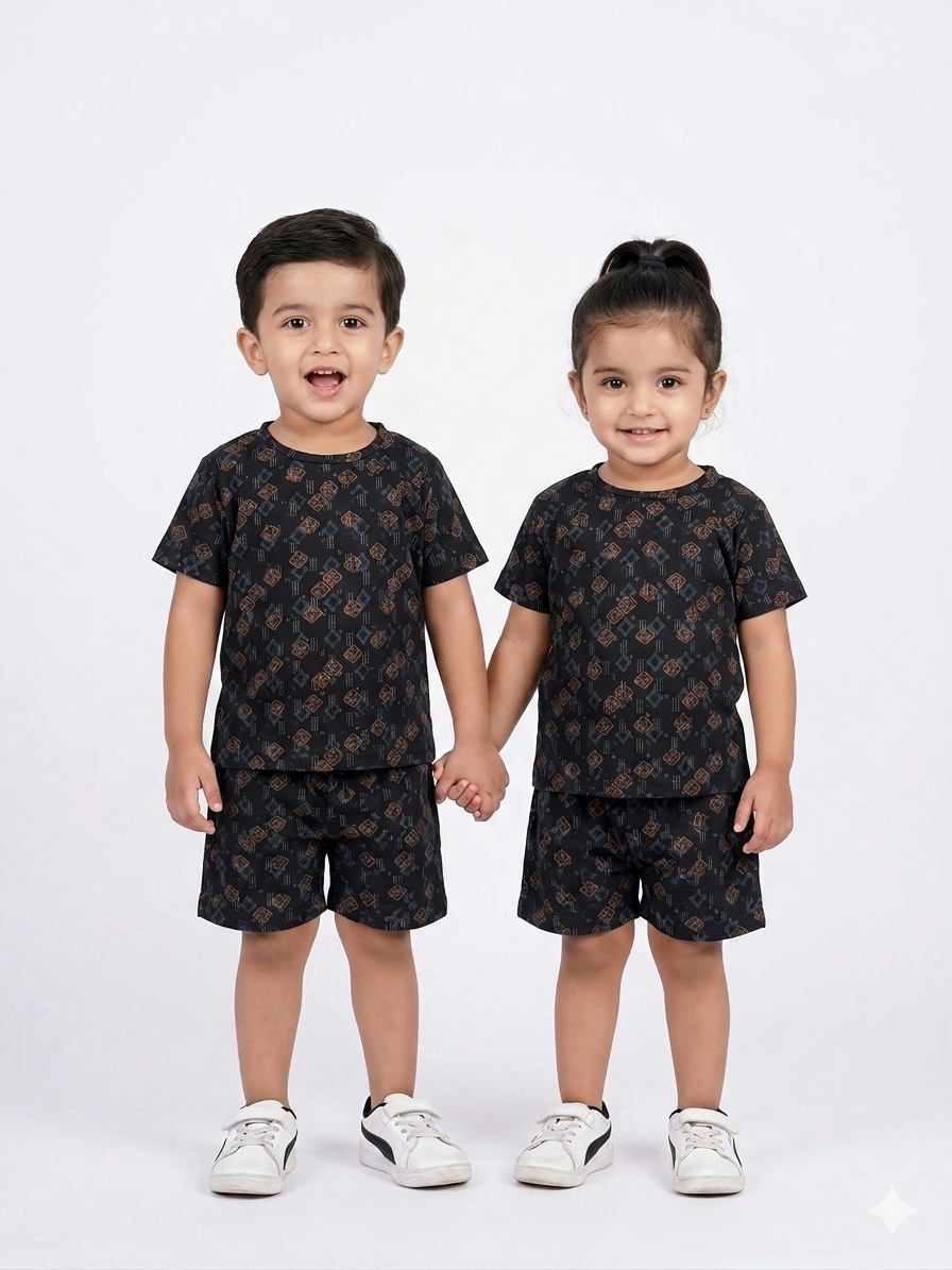 Dusk diamonds Sleeve short set