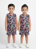 Twin palms Sleeveless short set