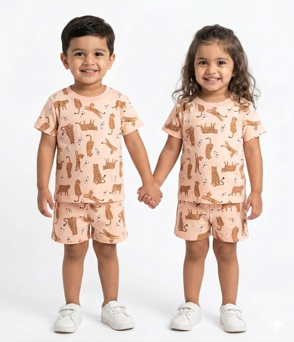 Safari  Sleeve short set
