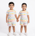 Candy Tidal Waves Sleeve short set
