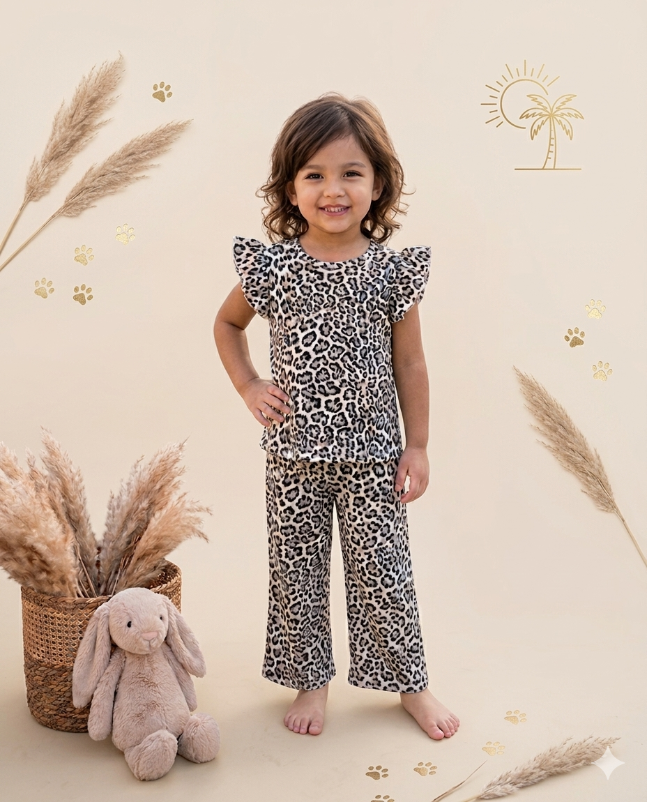 Leopard print full coord set (palazzo)