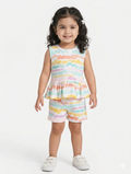 Candy peplum co-ord set