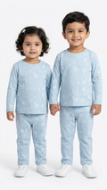 Sky Blue safari full sleeve coord set
