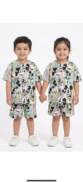 Mickey character print oversized coords