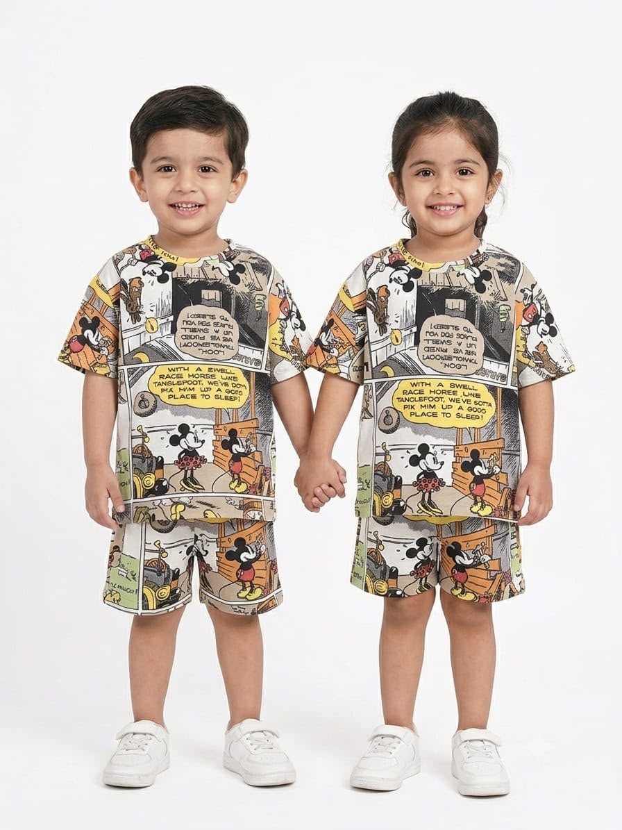 Vintage Comic print oversized cords