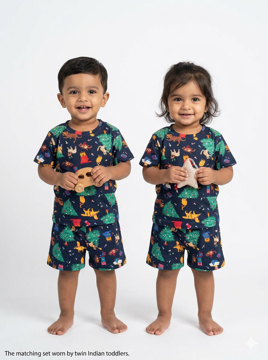 UNISEX Jinglebells Sleeve short set