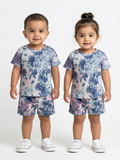 Tie & dye sleeve short set