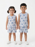Blue Disney’s Stitch sleeveless short set