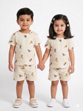 Mickey Character print sleeve short set