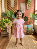 Pink retro daisy frock