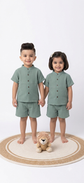 Sage green Muslin set