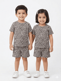 leopard Sleeve short set - Lil'Simba Kids Clothing Store