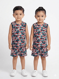Twin palms Sleeveless short set - Lil'Simba Kids Clothing Store